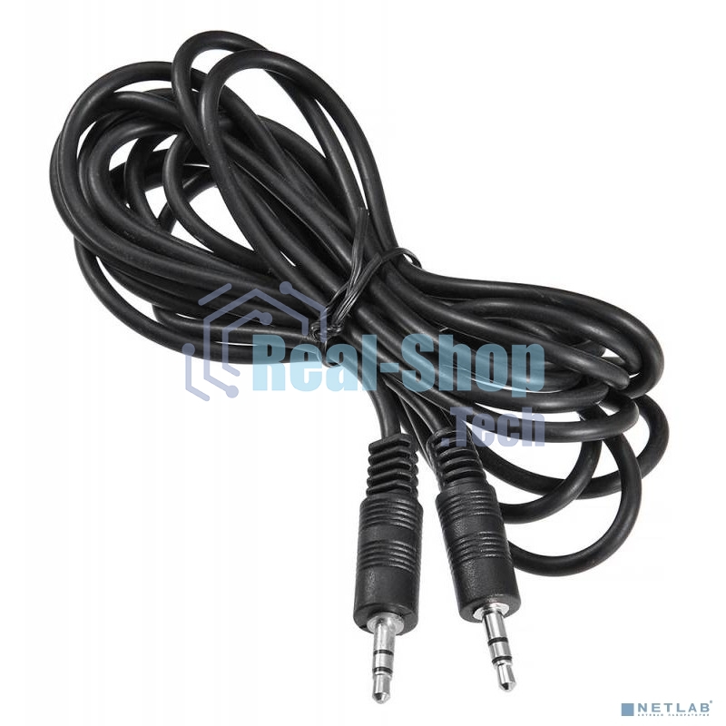 Кабель соединительный аудио Buro BAAC002-3 Jack 3.5 (m)/Jack 3.5 (m) 3м. черный BAAC002-3