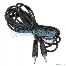 Кабель соединительный аудио Buro BAAC002-3 Jack 3.5 (m)/Jack 3.5 (m) 3м. черный BAAC002-3