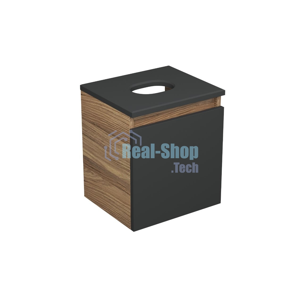 Тумба подвесная под раковину Bau Dream Blackwood 35, 1 ящик графит