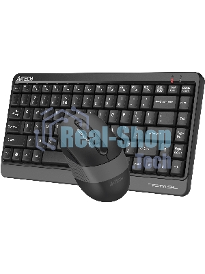 Комплект клавиатура+мышь A4Tech FStyler FG1110 беспроводной, USB, 2000 DPI, чёрный/серый