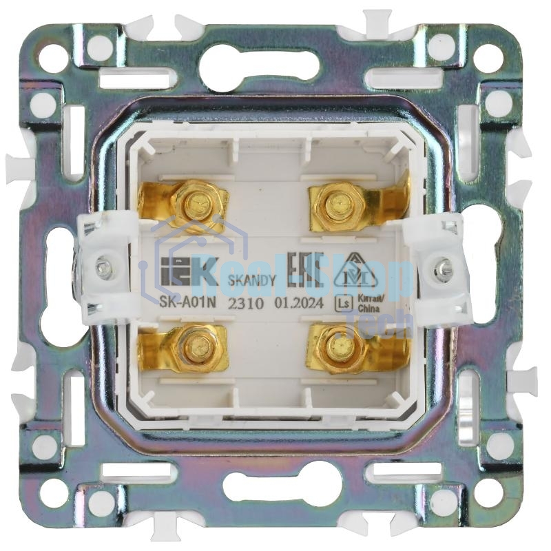 SKANDY Аудиорозетка 4-мест. SK-A01N никель | SK-S40-K50 | IEK
