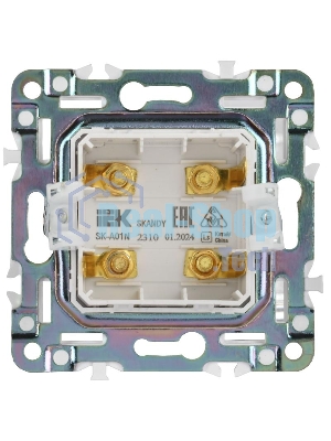 SKANDY Аудиорозетка 4-мест. SK-A01N никель | SK-S40-K50 | IEK
