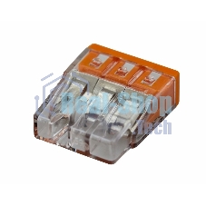 Клемма 3х(0.5-2.5мм) 3-х проводн. для распред. короб. (без п) WAGO 2273-203