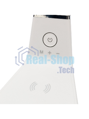  Светильник настольный REXANT Cloud LED 2700-6500К, встроенная беспроводная и проводная USB-зарядка устройств, диммер, гибкий поворот