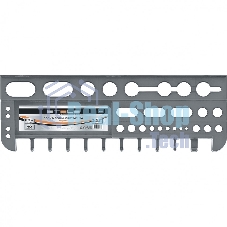 Полка для инструмента 475 мм, серая Stels 90717