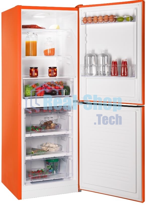 Холодильник Nordfrost NRB 161NF OR оранжевый двухкамерный 170/105 л морозилка снизу, капельная система