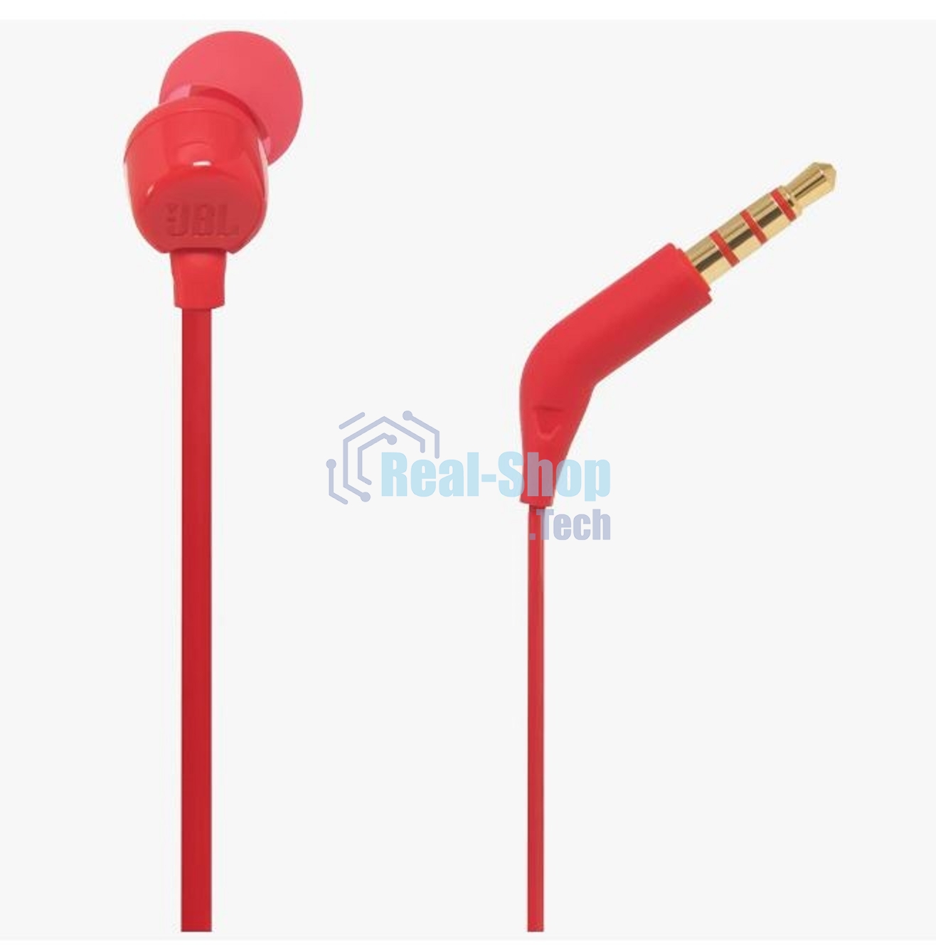 Наушники-гарнитура JBL T110 красный