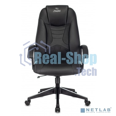 Кресло игровое Zombie 8 черный, искусственная кожа, крестовина пластик