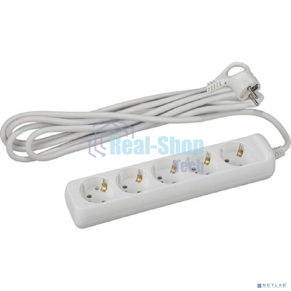 Удлинитель 5 гнезда 5 м с/з U-5e-5m ПВС ЭРА