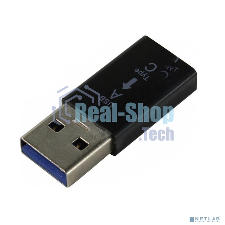 Сетевое зарядное устройство KS-is KS-379 USB Type C Female в USB 3.0 черный