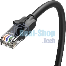 Патч-корд Vention прямой UTP cat.6, RJ45 - 8м. черный