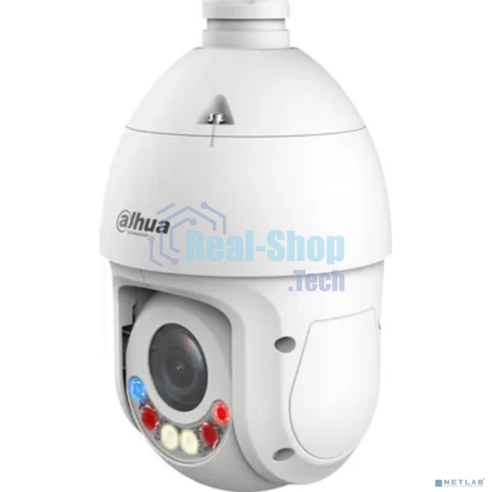 Уличная купольная PTZ IP-видеокамера Dahua DH-SD4E225Gb-HNR-A-PV1 TiOC с активным сдерживанием и ИИ 2Мп, 1/2.8” CMOS, моторизованный объектив 4.8~120мм (25x), видеоаналитика, ИК 100м, LED 50м, IP66