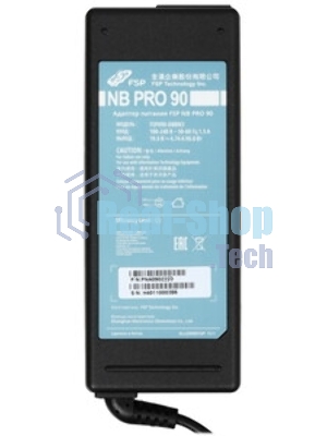Адаптер питания FSP NB PRO 90W (FSP090-DBBN3) AC-DC 90W Adapter, Вход C6 (для ноутбучного кабеля), Кабель 1500мм, Выход 19V, в комплекте 9 переходников. RETAIL