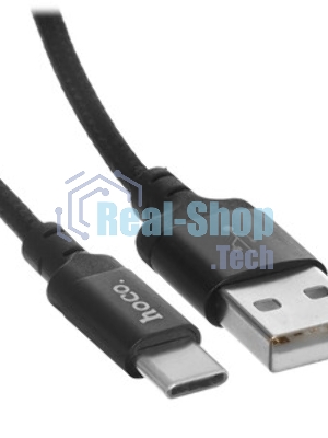 Кабель HOCO X14 USB 2.0, AM/Type-C M, черный, 1м
