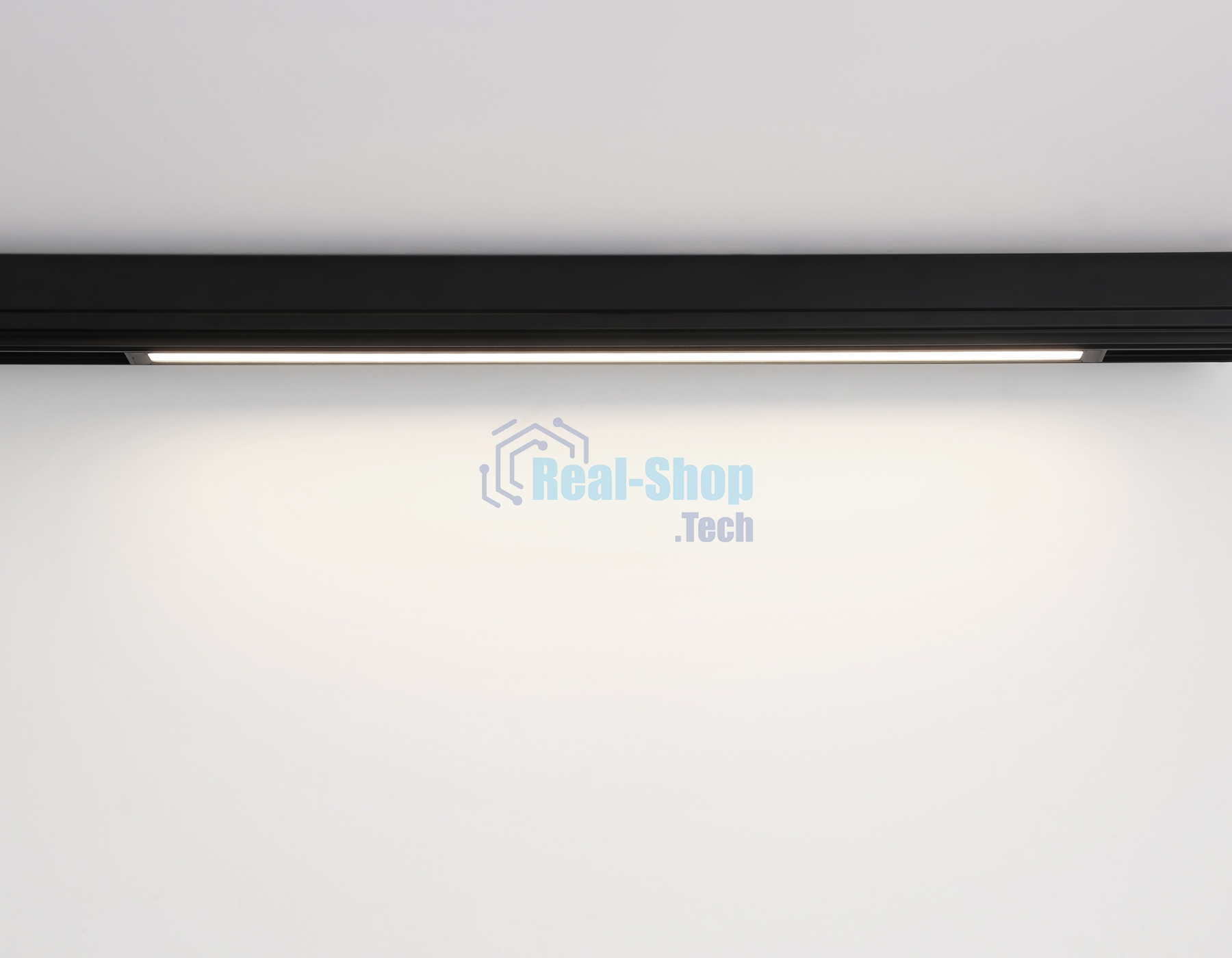 Управляемый светодиодный светильник для шинопровода Magnetic Ambrella light GL1292 BK черный IP20 24W 3000K-6400K 220V 120° 562*25*42 (Без ПДУ)
