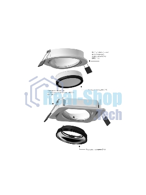 Насадка для корпуса светильника N7110 SWH белый песок D70*H28mm Out1mm MR16