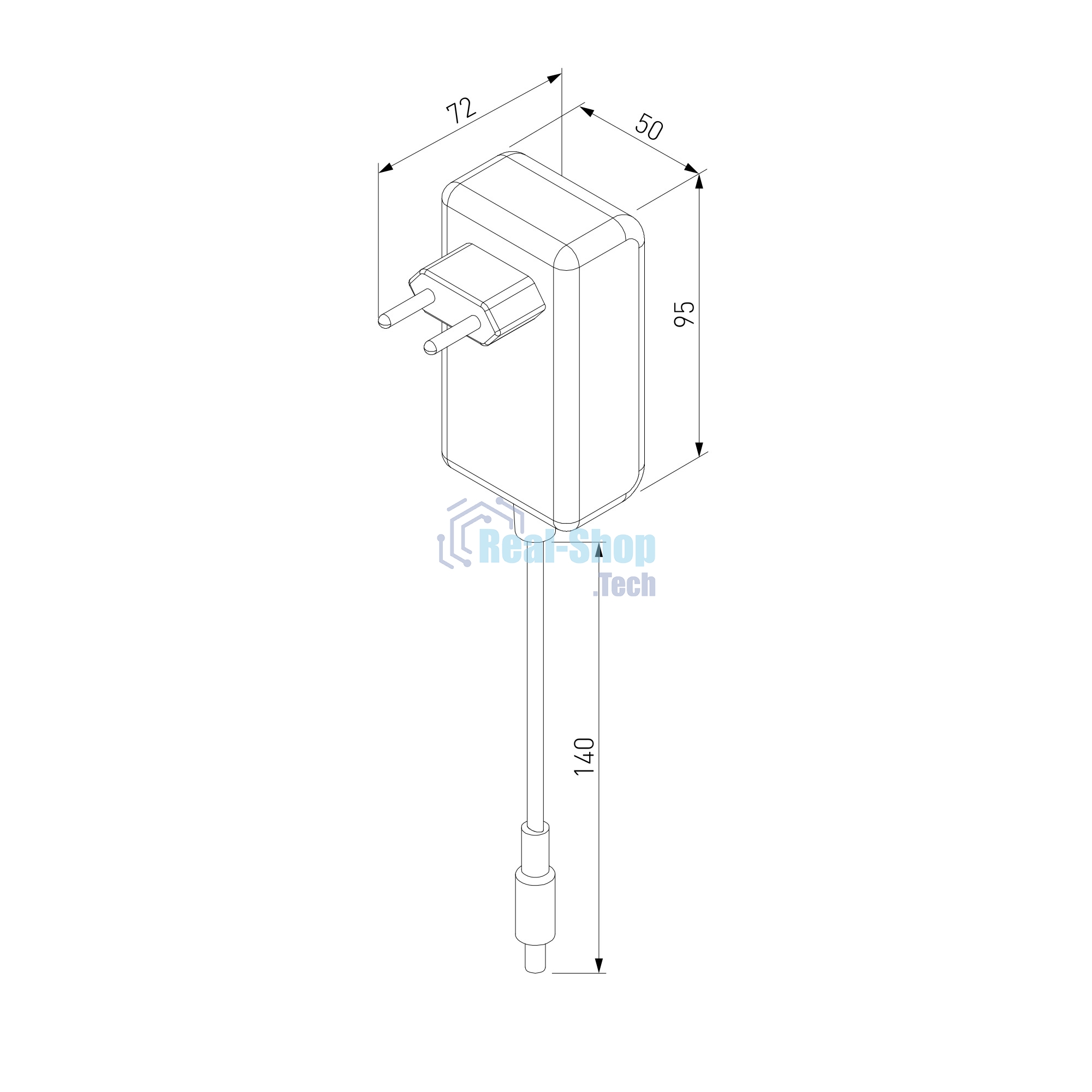 Mini Magnetic Блок питания 48W (черный) 95060/00