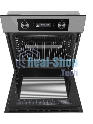 Шкаф духовой электрический Maunfeld AEOH60102S, 60л, дверца с 3 стеклами, нержавеющая сталь