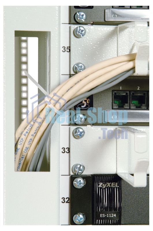 Стойка двухрамная ЦМО СТК-24.2 24U 620 мм X 800 мм направл. закл. гайки 250 кг серый