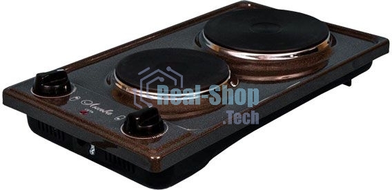 Плита настольная электрическая Лысьва ЭПБ 22 коричневый/рябчик эмаль (настольная)