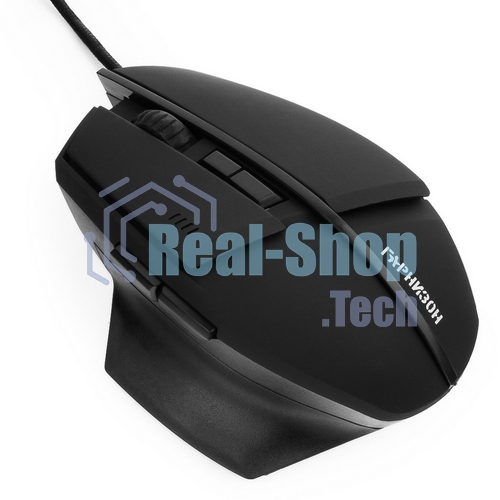 Мышь проводная Гарнизон GM-740G черный, 3200 dpi, USB, кнопки - 7