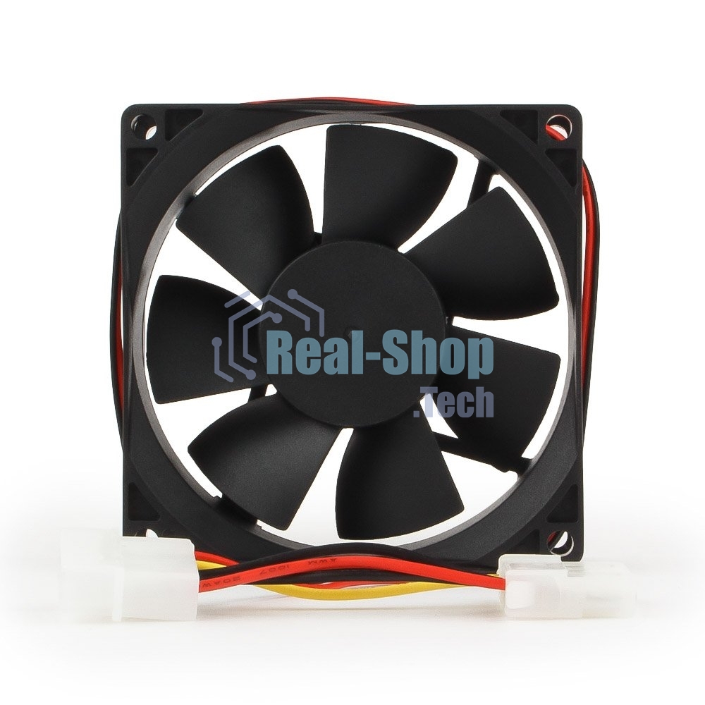 Вентилятор для корпуса Gembird FANCASE-4 черный, 80 мм, 2600 об/мин, 27 дБ, 4 pin