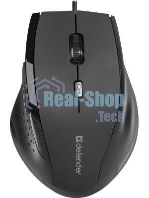 Мышь проводная Defender Accura MM-362 черный, 1600 dpi, USB, кнопки - 6