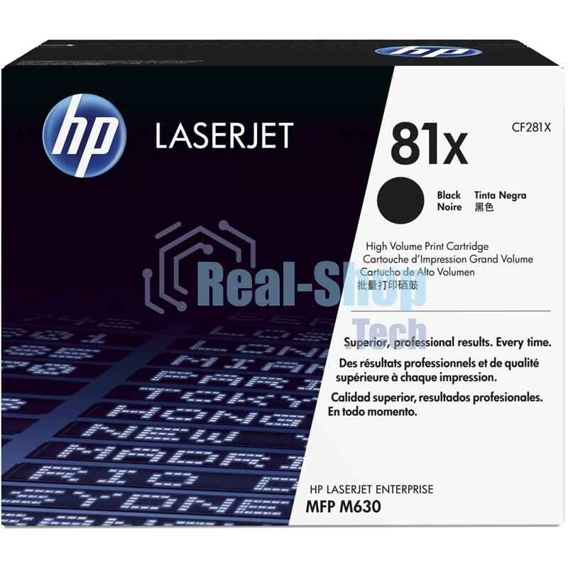 Тонер Картридж HP 81X CF281X черный для HP LJ Pro M630dn/f/h/z (25000 стр.)