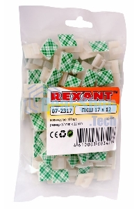 Площадка самоклеящаяся c клипсой под шлейф Rexant (ПКШ) 17х12 мм, упаковка 100 шт.