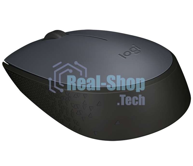 Мышь беспроводная Logitech M170 черный/темно-серый, 1000 dpi, радиоканал, USB, кнопки - 3