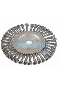 Щетка Matrix для УШМ 200 мм, посадка 22,2 мм, плоская, крученая металлическая проволока