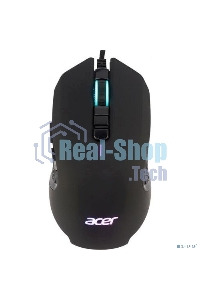 Мышь проводная Acer OMW160 черный, 6400 dpi, USB, кнопки - 8