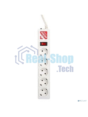 Сетевой фильтр Powercube SPG-B-15-WHITE 5 м, 5 розеток, белый, коробка