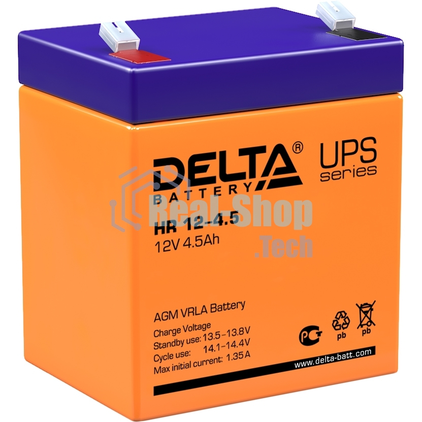 Батарея для ИБП Delta HR 12-4.5 (12V, 4.5Ah)