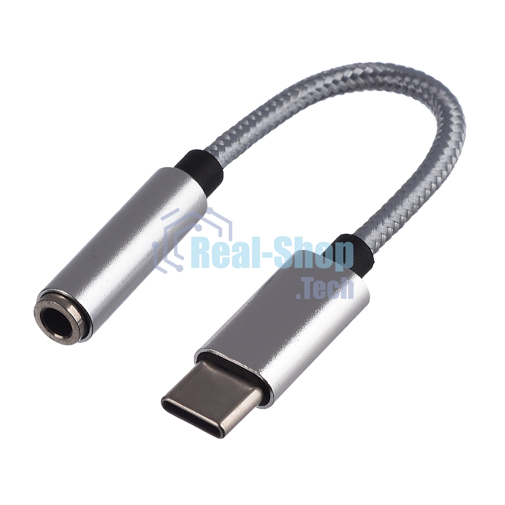 Адаптер GoPower Jack3.5мм(F)-TYPE-C(M) 00-00027481 0.1M белый