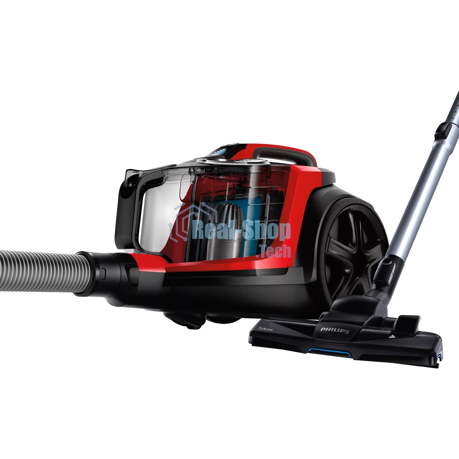 Пылесос Philips FC9728/01 красный/черный, 420/2000 Вт, уборка сухая, пылесборник контейнер, 2 л