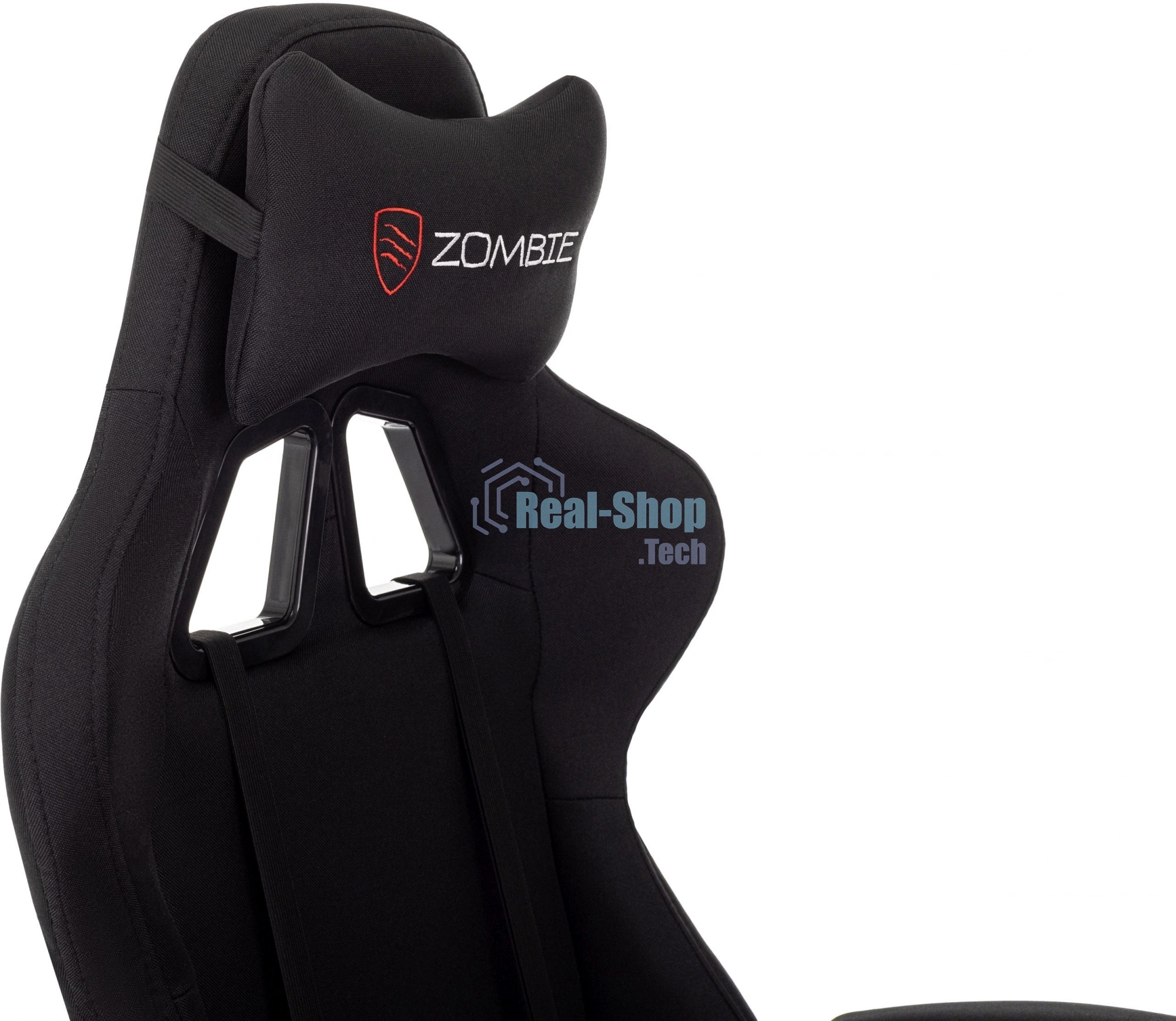 Кресло игровое Zombie Shadow черный Neo Black с подголов. крестов. пластик подст. для ног пластик черный