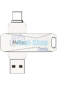 Флешка USB Netac U782C dual USB 3.0+TypeC 64Gb, retail version