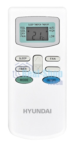 Кондиционер мобильный Hyundai HPAC-09-2 9000 BTU, 25 м², 64 дБ, охлаждение, осушение, белый