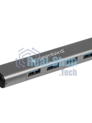 USB-концентратор Gembird UHB-C474, USB Type-C, 4хUSB, USB Type-C