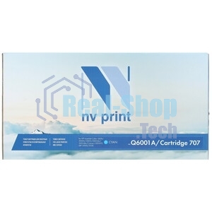 Картридж лазерный NVPrint совместимый HP Q6001A/Can707 Cyan для LJ Color CM1015MFP/1017MFP/1600/2600N (2000k)