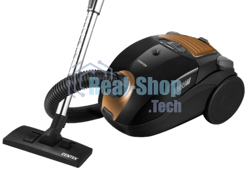 Пылесос Centek CT-2511 черный/желтый, 400/2000 Вт, уборка сухая, пылесборник мешок 2 л
