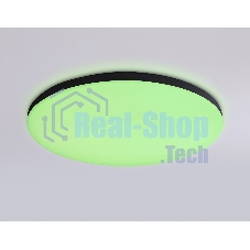 Умный светодиодный светильник FZ2004 BK черный IP54 20W 3000K-6500K+RGB Wi-Fi Алиса/Tuya/Smart Home/Alexa D300*55 (ПДУ ИК)