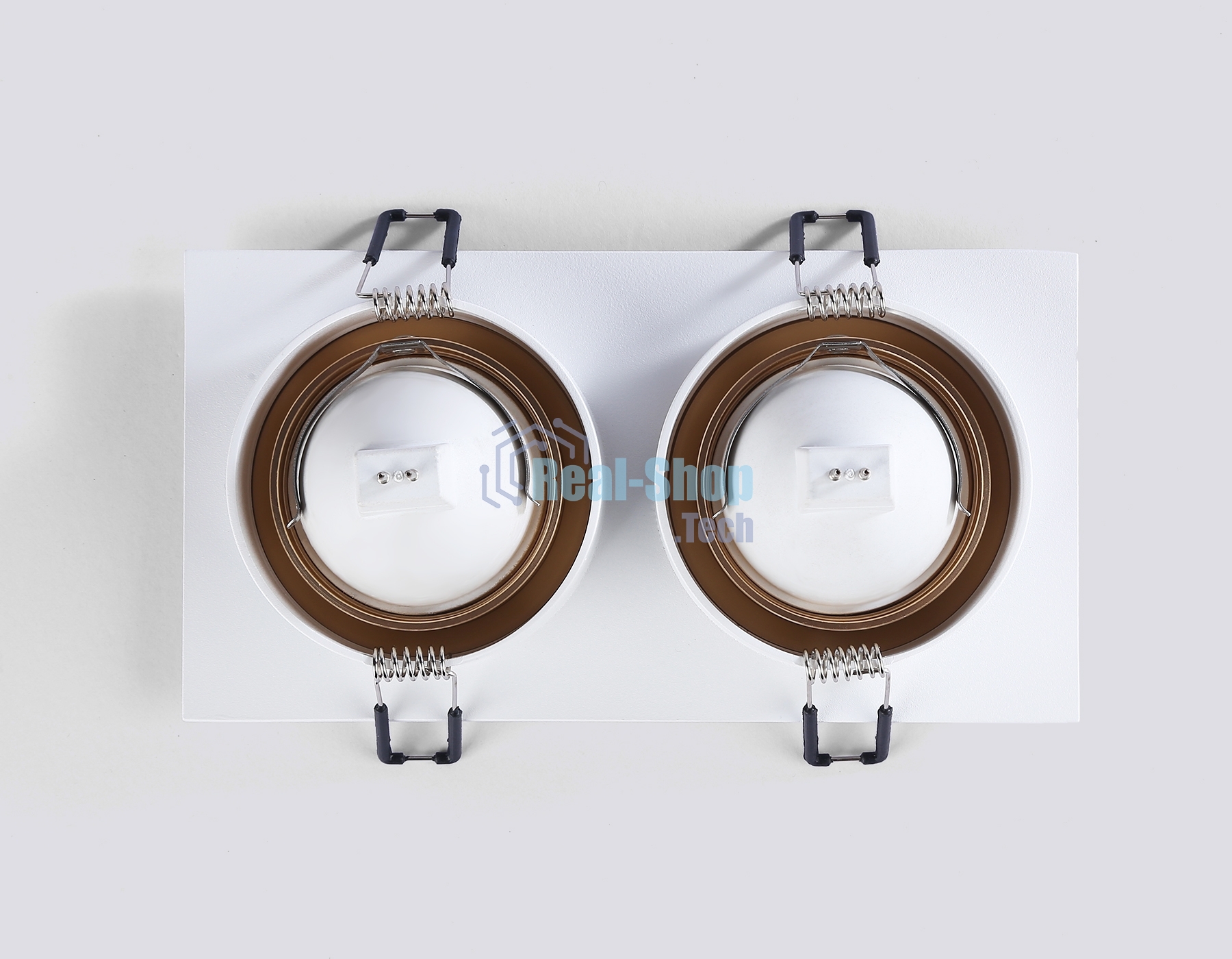 Светильник встраиваемый Ambrella light TN102733/2 WH/GD белый/золото GU5.3 175*92*23