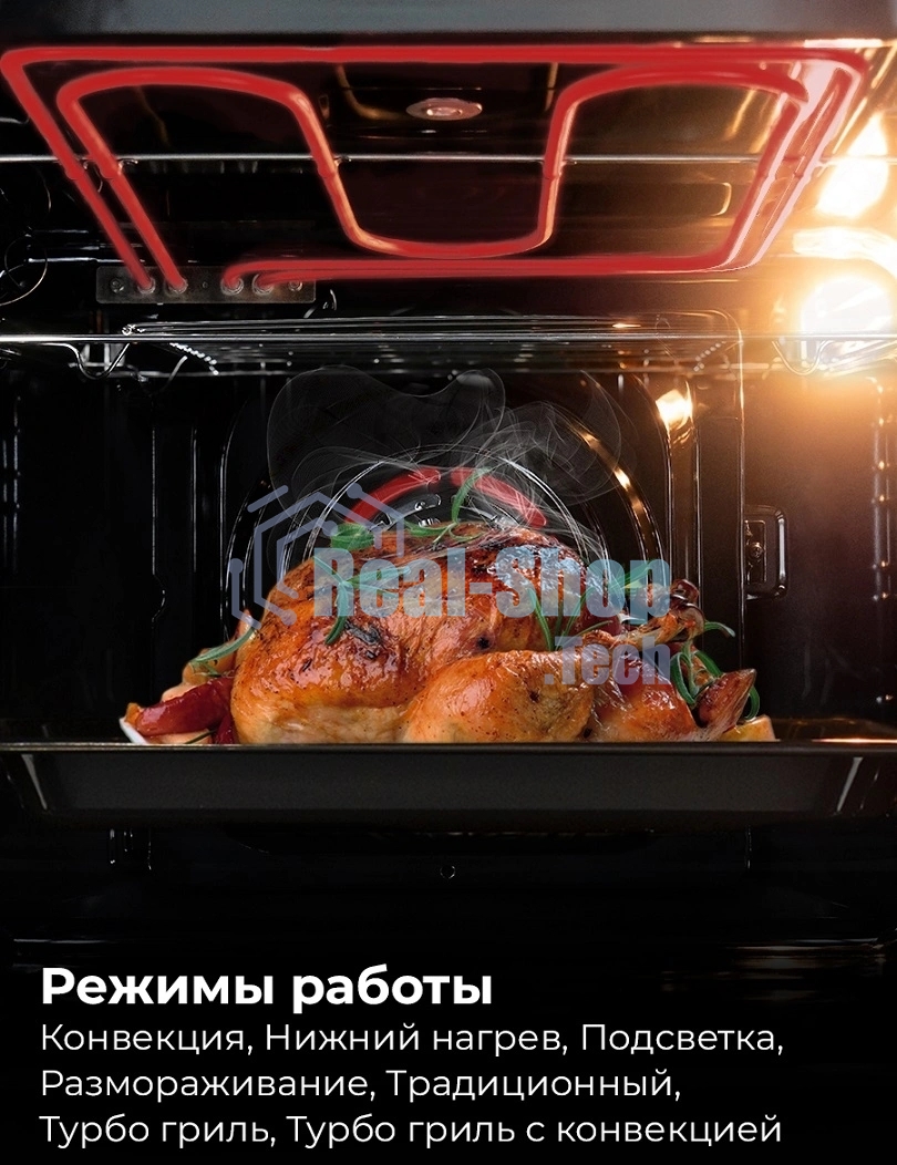 Духовой шкаф электрический LEX EDM 075 GR серый