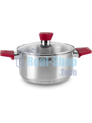 Кастрюля Rondell Strike RDS-813, 2л, 18см, с крышкой, сталь