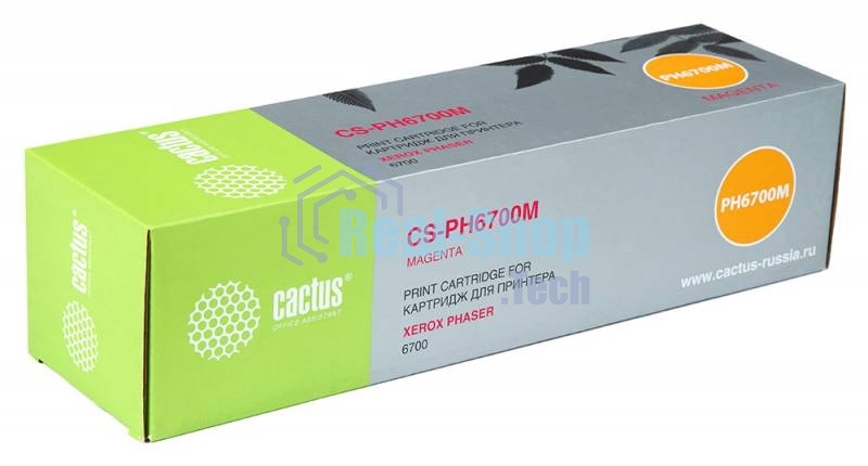 Картридж лазерный Cactus CS-PH6700M (106R01524) пурпурный (12000 стр.) для Phaser 6700