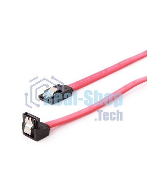 Кабель интерфейсный SATA Cablexpert CC-SATAM-DATA90, 50 см, угловой разъем, 7pin/7pin, защелка, пакет
