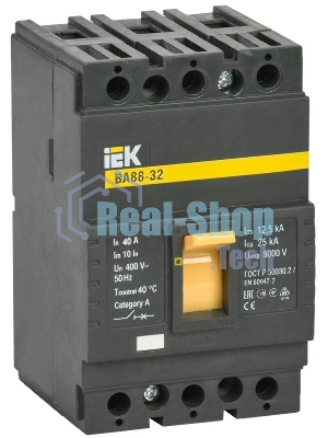 Выключатель автоматический ВА88-32 3Р 40А 25кА SVA10-3-0040 IEK