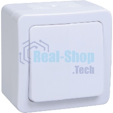 Выключатель 1-кл. ОП ГЕРМЕС PLUS 10А IP54 ВСп20-1-0-ГПБ проход. белый ИЭК EVMP12-K01-10-54-EC